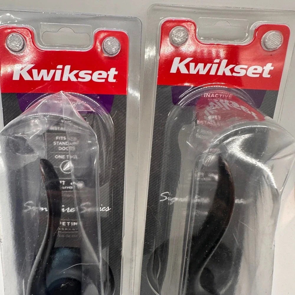 Kwikset Venetian Bronze Tustin Dummy Lever Set 2‎ Pack Inactive Door Hardware